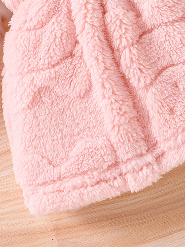 eBay Best Selling Spring and Autumn Baby Girls Cartoon Hooded Plush Jacket with Fleece Warm Long Sleeve Sweatshirt