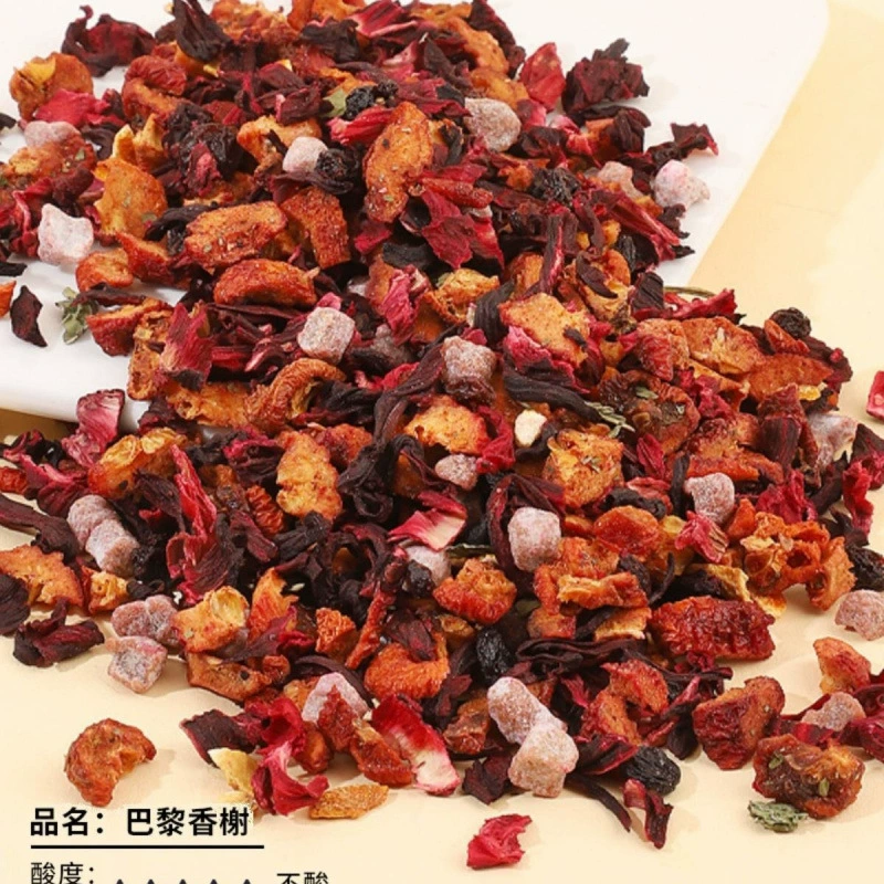 Fruit tea, flavored tea contains rose