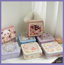 17厘米曲奇饼干喜糖盒喜饼盒礼品包装盒铁盒空盒子马口铁盒礼盒