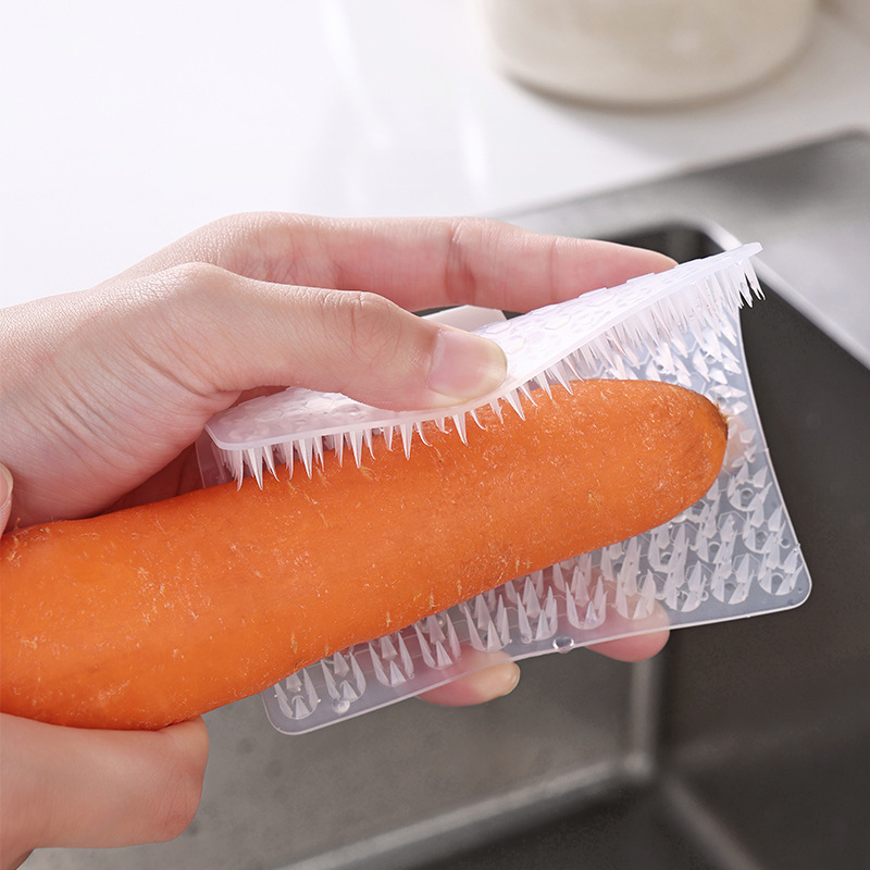 指套果蔬清洁刷厨房家务多功能可弯曲水果蔬菜刷子水槽砧板缝隙刷