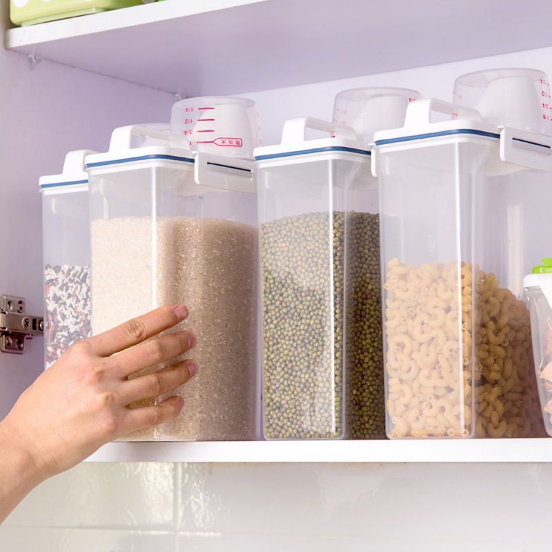 日本式米桶家庭用米桶貯蔵タンク防虫防湿小麦粉密封缶五穀雑穀収納ケース猫キッチン|undefined