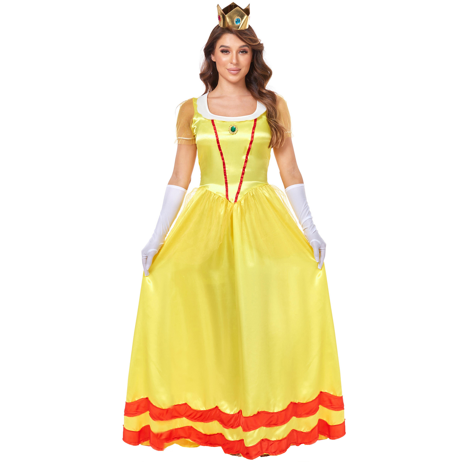thumbnail image 1 of Disfraces de Halloween 2024 M-XL Palacio medieval Disfraz de Blancanieves Festival de Halloween Espectáculo La Bella y la Bestia Vestido de princesa Bella, 1 of 4