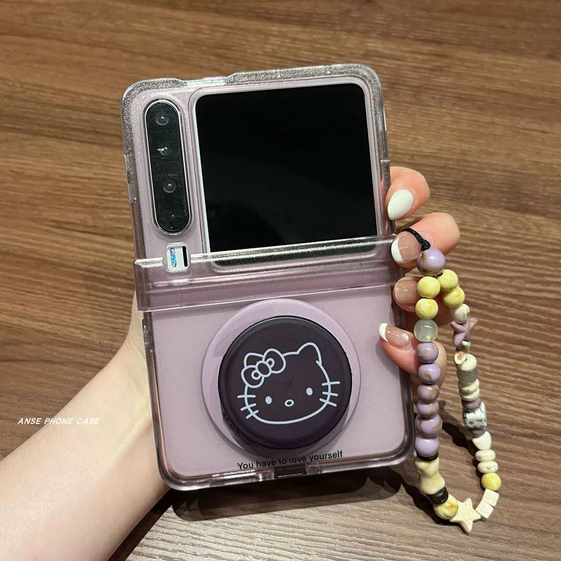 Ins Gray Purple Matte Semi-Transparent Suitable for Huawei Purax Foldable Screen Phone Case Samsung Zflip8 Magnetic Protective Cover Ins Gray Purple Matte Semi-Transparent Suitable for Huawei Purax Foldable Screen Phone Case Samsung Zflip8 Magnetic Protective Cover