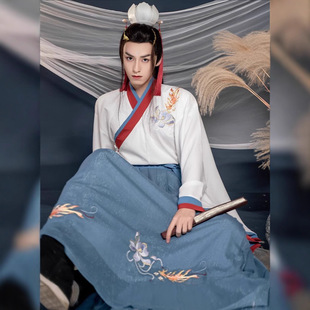 Original Han Dynasty Men's Clothing 2025 Spring and Summer New Style Wei and Jin Style Jin Style Men's Ancient Costume Chinese Style Ancient Style Suit