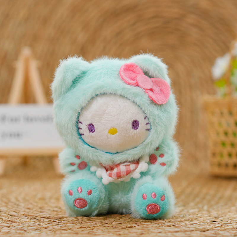 可爱hellokitty毛绒挂件kt猫玩偶凯蒂猫玩偶公仔卡通钥匙扣书包挂|undefined
