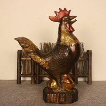 铜公鸡摆件福鸡生肖鸡家居客厅办公室创意工艺品装饰摆件