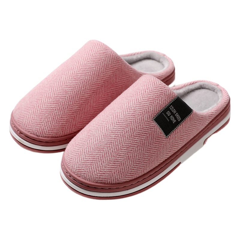 Zapatillas de algodón Lidani para el hogar de los hombres en otoño e invierno antideslizantes 2025 nuevas zapatillas de lana cálidas para el hogar