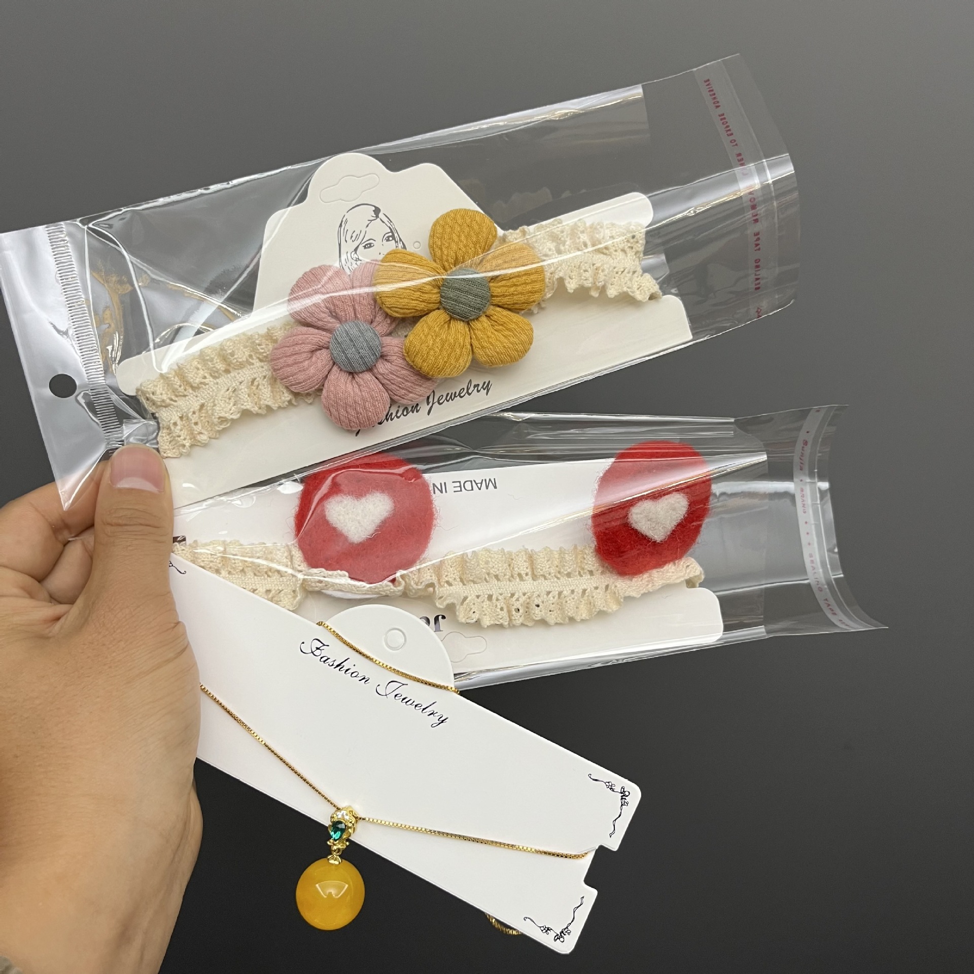 加长美人头头巾工字卡发带包装卡纸头带diy卡头项链卡片地摊吊牌