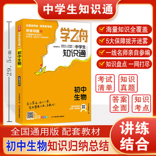 Learning boat middle school knowledge pass junior high school biology foundation help excellent national general edition classroom new navigation mind map
