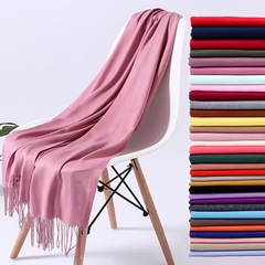 韓国版の人気の軽くて通気性のある無地のモノクロスカーフ、ロングで多用途な夏用エアコン付きルームショール、在庫あり