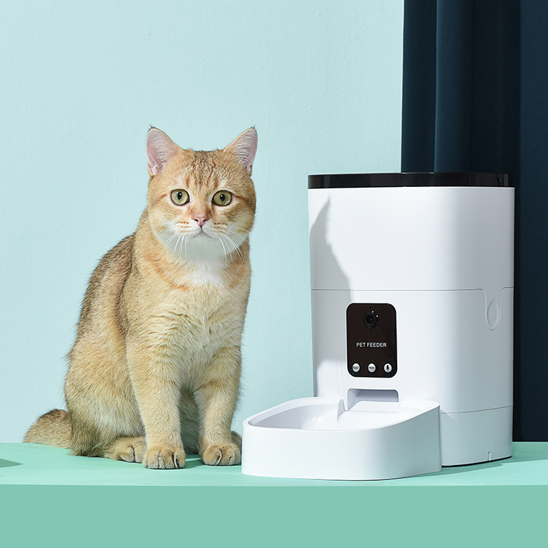 嘟嘟新款6L宠物喂食器升级版智能远程投食视频版猫咪狗定时投食器