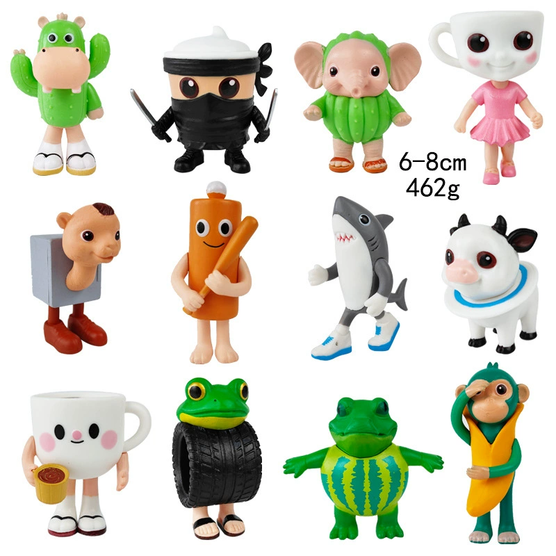 Фигура Шанхай Jing Tralala деревянная палочка-человек, assorted characters, пакет OPP, 0,4 кг