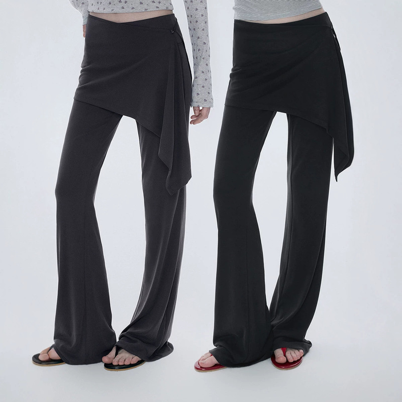 ANNACH Slim Leg Magic Pants - True Two-Piece Detachable Back Panel Flared Pants - Slim Fit Yoga Pants/Fitness Pants ANNACH Slim Leg Magic Pants - True Two-Piece Detachable Back Panel Flared Pants - Slim Fit Yoga Pants/Fitness Pants