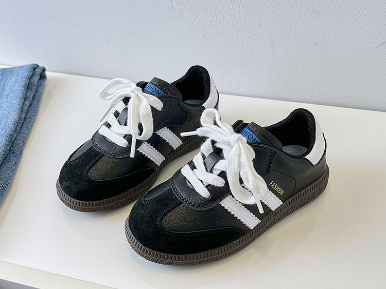 Herbst Neue Kinder Schuhe Mädchen Echtes Leder Dexun Kleine Weiße Jungen Leichte Rutschfeste Casual Forrest Gump_voghion.com