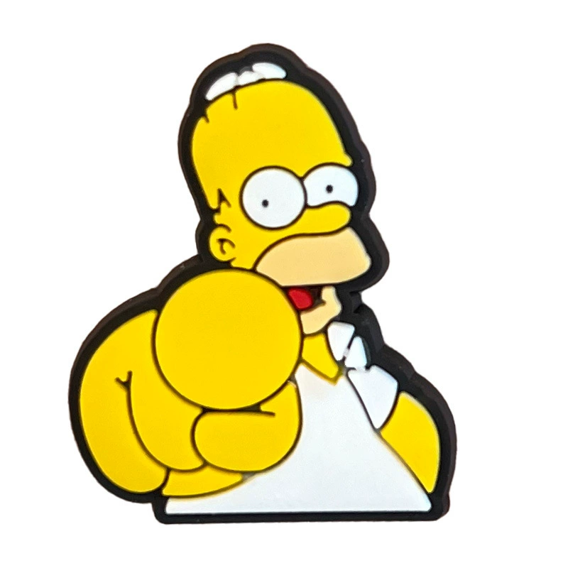 Подвески для обуви (серия Simpsons) Кроки-жиботы, одна подвеска для обуви, 18 вариантов цвета