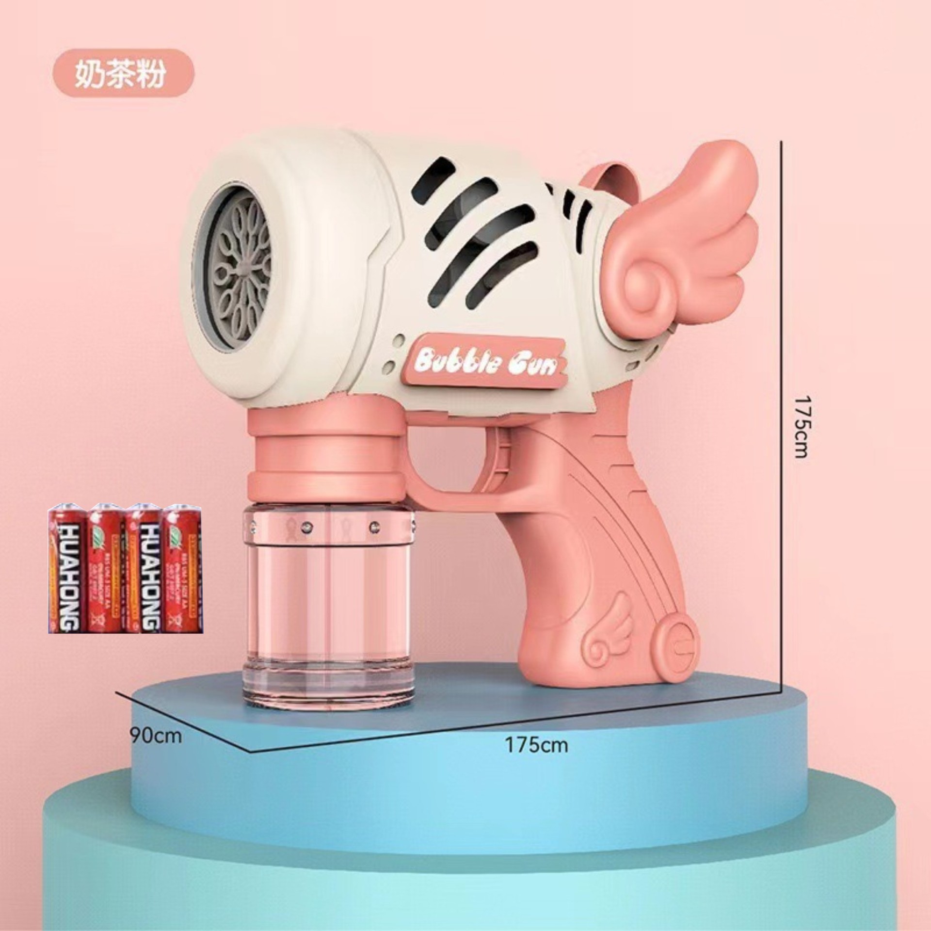 Nueva pistola de burbujas de aviones máquina automática de burbujas pistola de burbujas espacial luz porosa puesto de juguete para niños al por mayor
