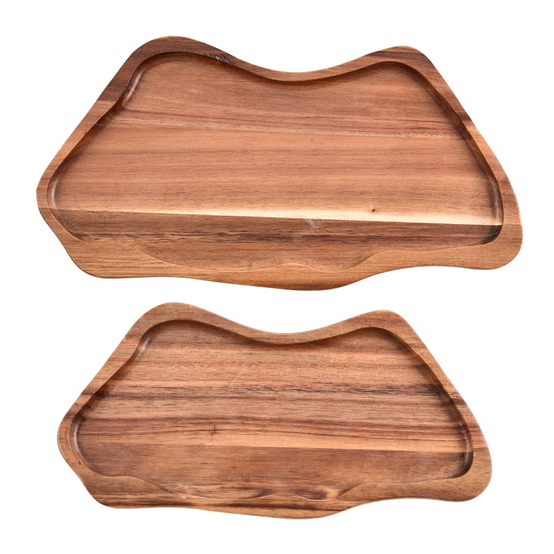 Fábrica directa Acacia pallet M-shaped pallet sushi pizza pan madera tabla de corte al por mayor venta caliente