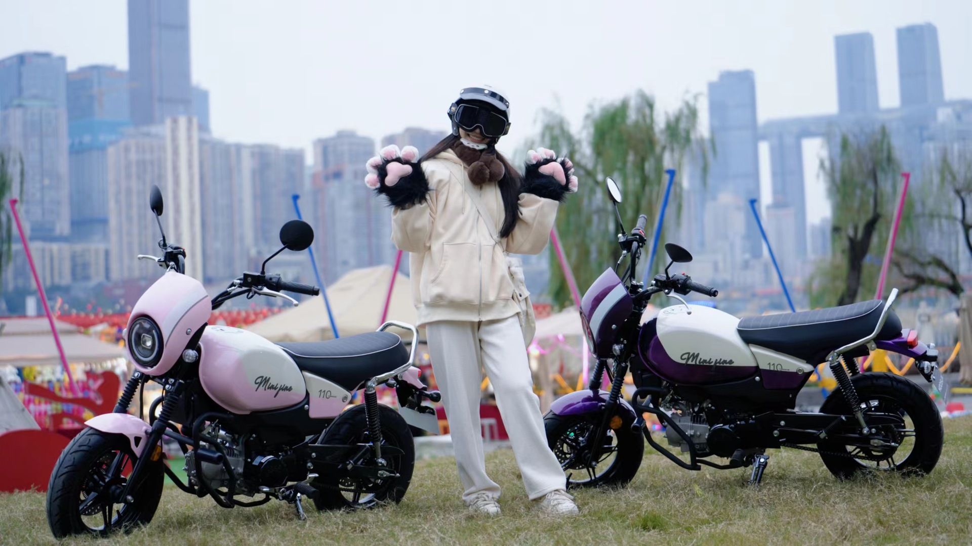 The Haochen Is Adorable, Low-Slung, with a Large Fuel Tank, Front and Rear Disc Brakes, Compact and Flexible, Perfect for Trendy Outings. Motorcycle