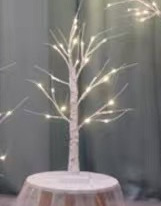 24 lámparas - 60 cm de batería de abedul
