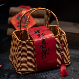 手编茶叶蛋黄酥烘焙中秋大闸蟹月饼包装盒喜宴生日结婚伴手礼品篮