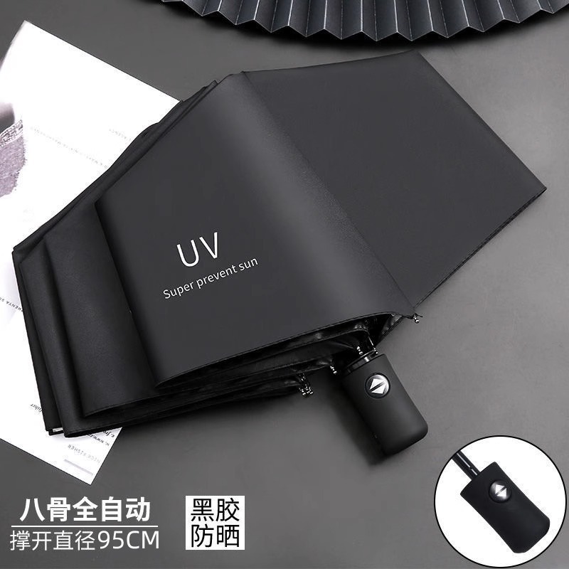 全自動傘 男女兼用 折りたたみ 大型 強化厚手 晴雨兼用 日よけ 日焼け防止 UVカット|undefined