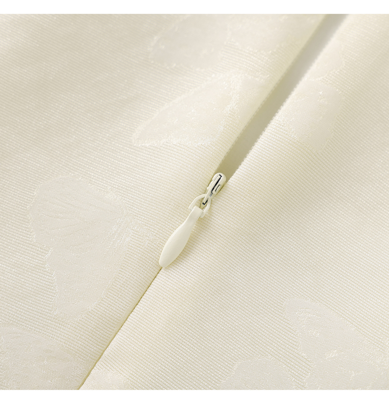 Đầm maxi nữ thắt eo họa tiết bướm jacquard kiểu Pháp — màu be chi tiết 27