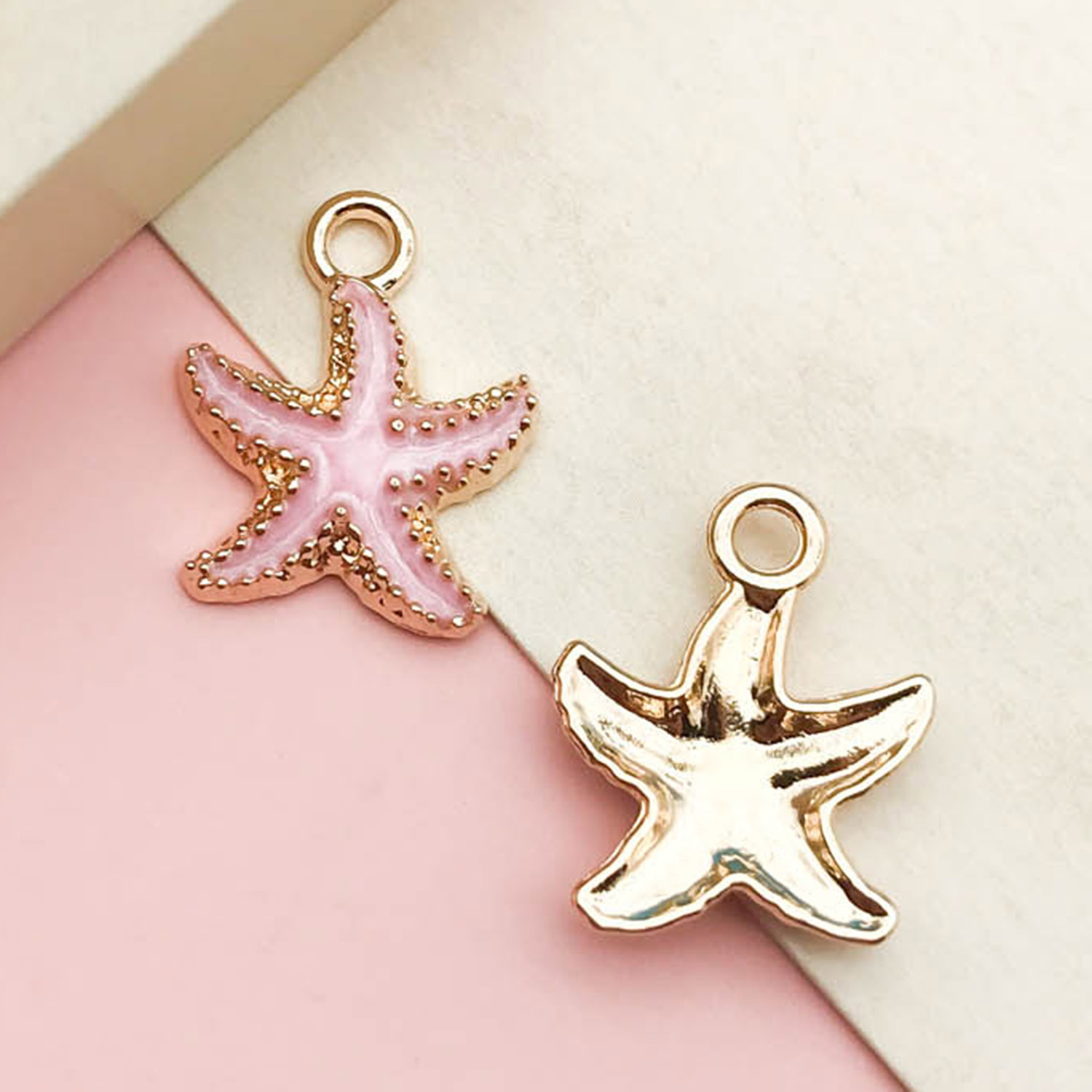 1 Rosa Conchas sirena flor conejo aleación gota colgante de aceite simple joyería material fábrica al por mayor