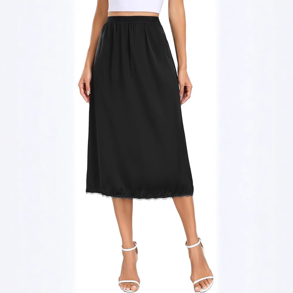summer silky lace base skirt