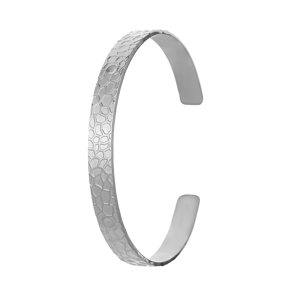 12g Weight Bangle Classification 1 Piece Quantity Daily Occasion Stainless Steel Material Geometric, Eye Pattern Unisex Gender Plating Design Simple Style Style Geometric Eye Stainless Steel Simple Style Bangle 30