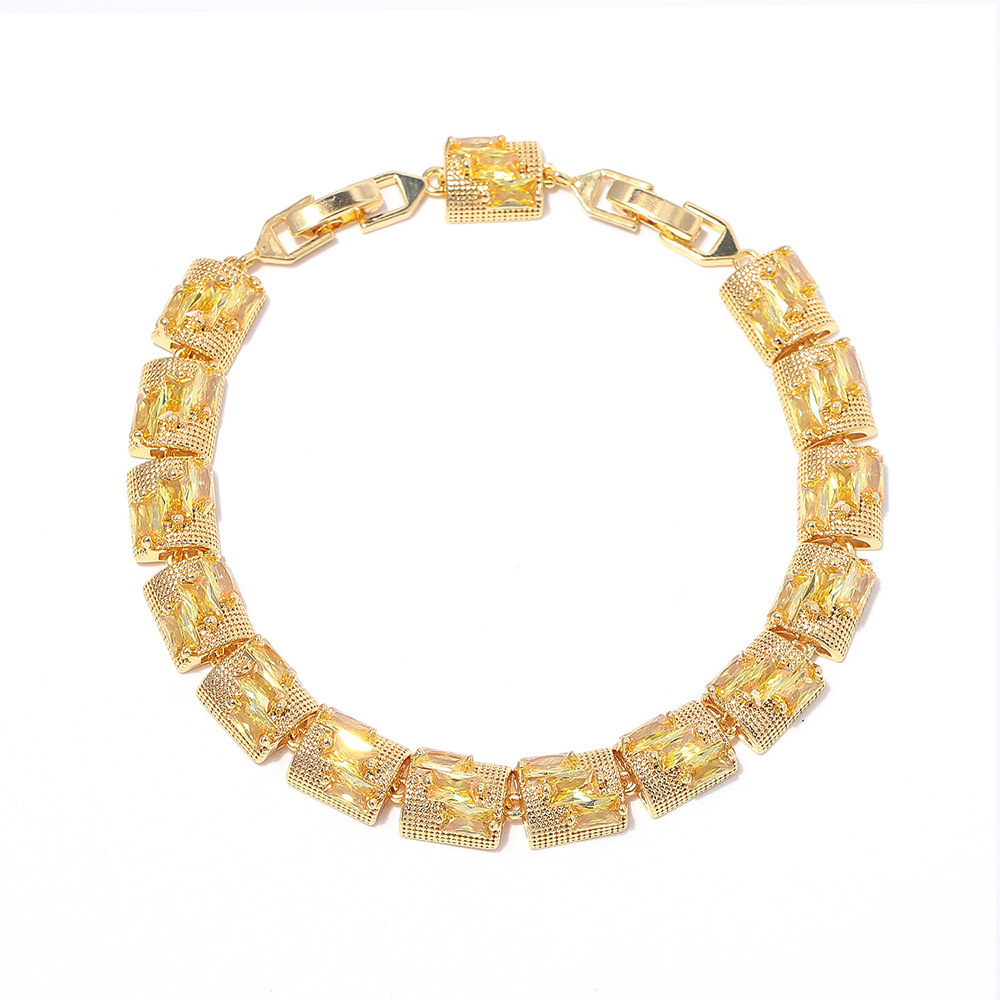 summer geometric fashionable universal elegant bracelet with zircon
