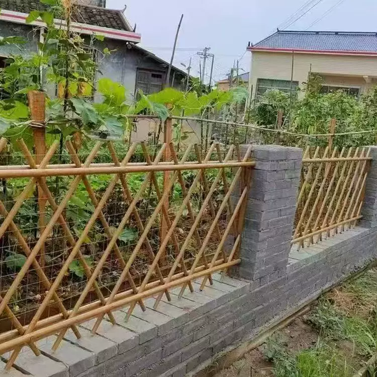 不锈钢仿竹护栏园林绿化围栏新农村建设仿真篱笆庭院花园竹节栅栏