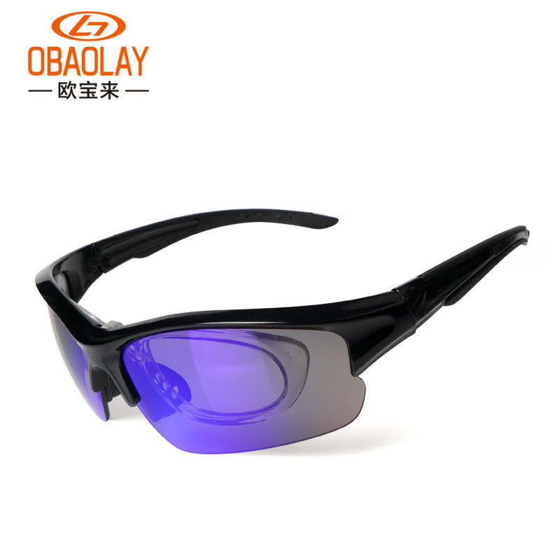 밝은 검정색 코팅 편광 파란색