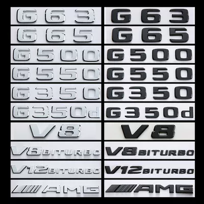 Car logo, G550 G65 modified rear emblem