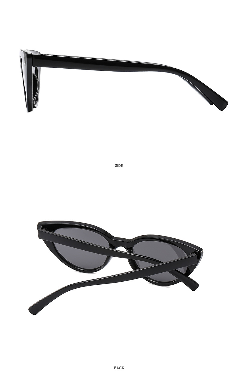 28g Weight Full Frame Glasses Structure Sunglasses Classification PC, UV400 Protection Lens Material Cat Eye Glasses Style Holiday, Travel Occasion Solid Color Pattern All Seasons Season Women's Gender Streetwear Style Streetwear Solid Color PC UV400 Protection Cat Eye Full Frame Women's Sunglasses 13