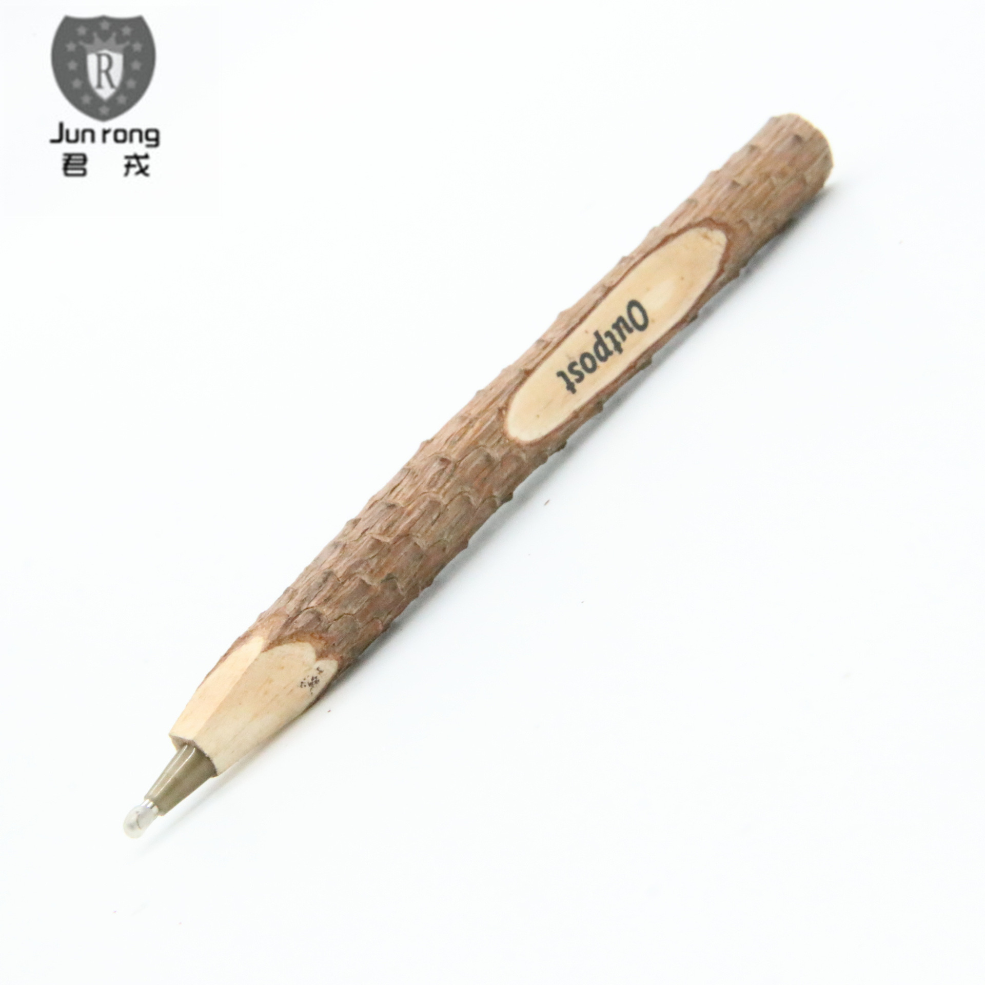Bolígrafo de madera que imprime el bolígrafo del registro del logotipo transfronterizo exclusivo para en existencia