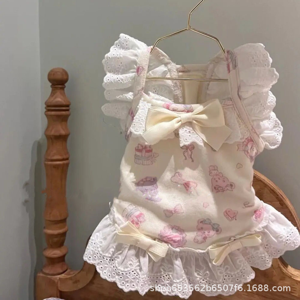 개 옷 애완 동물 옷 테디 강아지 강아지 스커트 강아지 쓴 곰 작은 강아지 고양이 공주 Vat 치마