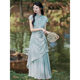 2025 New Cool Summer Slimming Chinese Style Dress with Elegant High-End Ancient Style Irregular Cheongsam