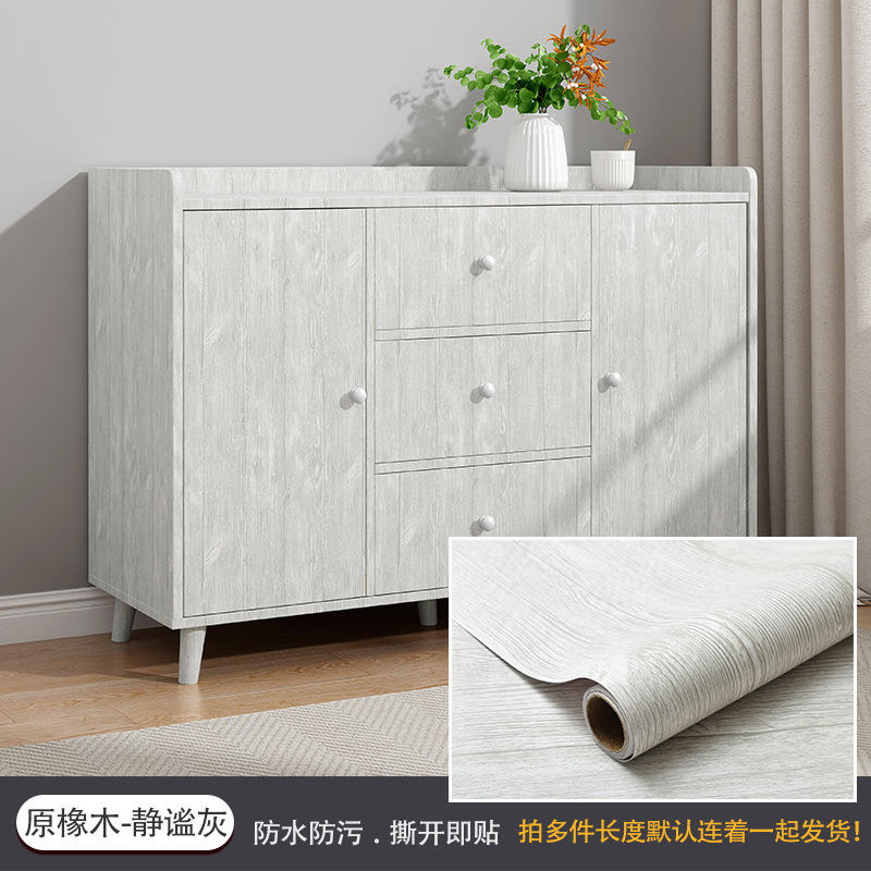 Autoadhesivo transfronterizo adhesivo gabinete renovación de muebles de cambio de color adhesivo de cubierta de cocina tablero impermeable papel de pared a prueba de aceite