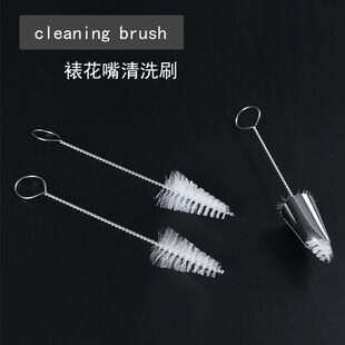 Kitchen gadgets 304 piping nozzle cleaning brush cleaning brush nylon brush kitchen utensils baking tools
