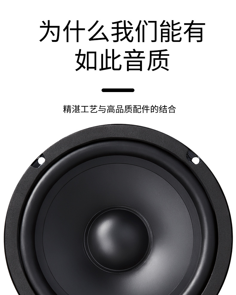 New cross-border e-commerce product KZY-600 car audio mid-bass speaker 6.5inch mid-heavy bass speaker