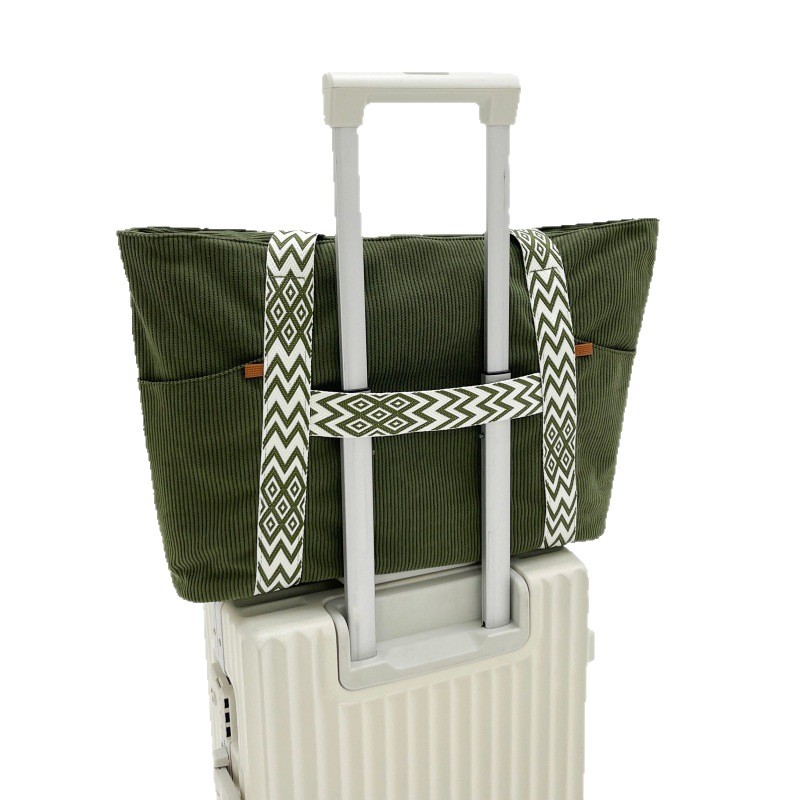 Bolsa de viaje japonesa de diseño casual de nicho nuevo estilo de literatura y arte relajado viento de gran capacidad de viaje de hombro bolso