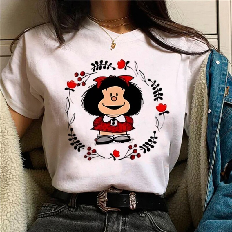 Mafalda Tee Women Harajuku t Shirt Women 2000S Streetwear