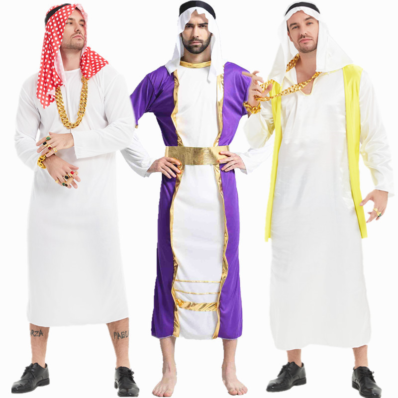 Halloween COS Dubai ropas de Oriente Medio ropa de fiesta de cumpleaños divertida red chatarra super gruesa cadena