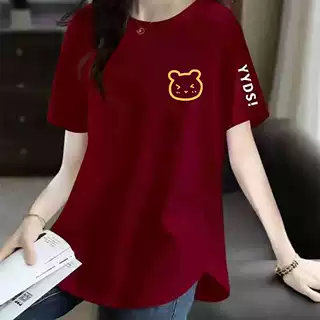 清仓捡漏尾单大牌撞色短袖T恤女时尚百搭洋气减龄显瘦上衣打底衫