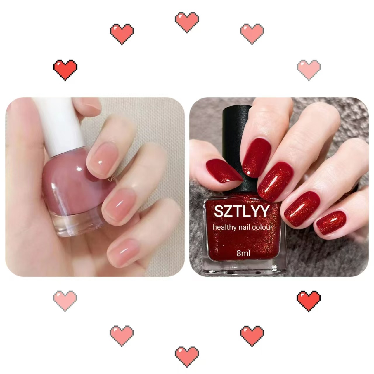 2026 esmalte de uñas desnudo blanqueamiento rápido secado invierno inins color jalea temperamento de color popular