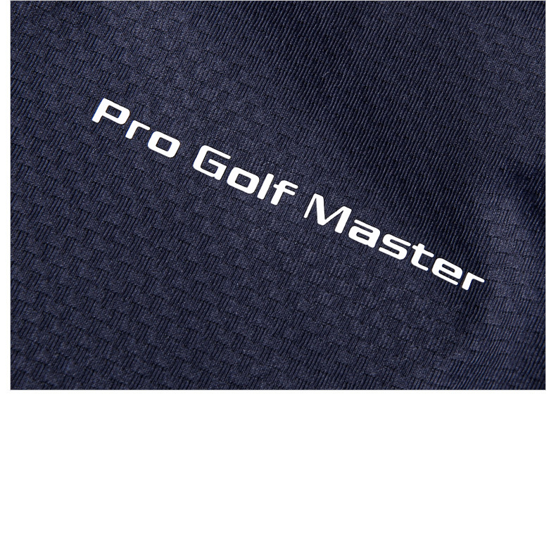 Áo polo nam golf PGM tay ngắn, cổ bẻ khóa kéo, vải thoáng khí thấm hút mồ hôi — Yf574-màu xanh lá cây ngải cứu, YF574-màu trắng, YF574-màu xanh nước biển chi tiết 18