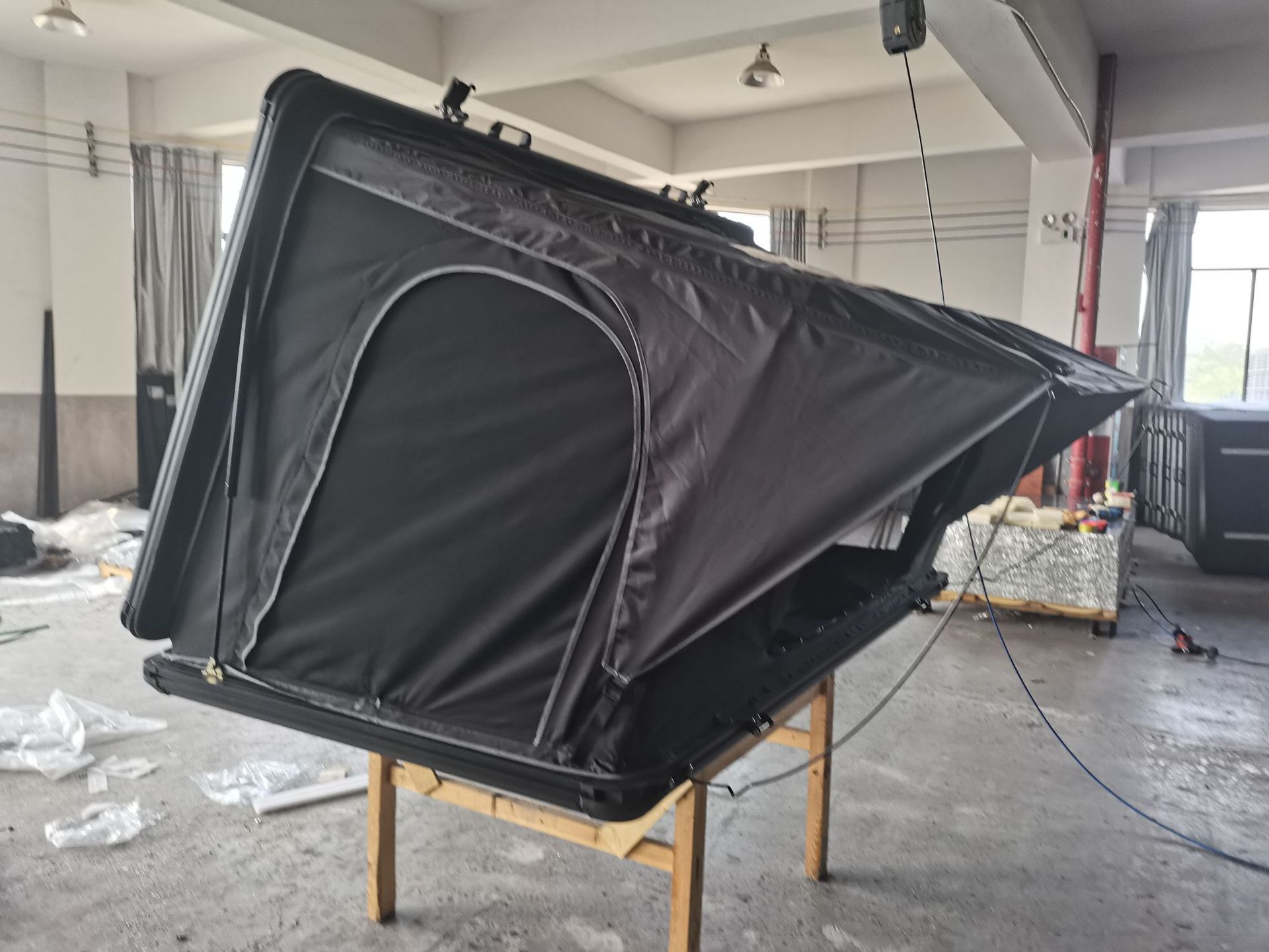 New aluminum alloy hard roof tent side opening free construction quick opening automatic large space car tent waterproof
