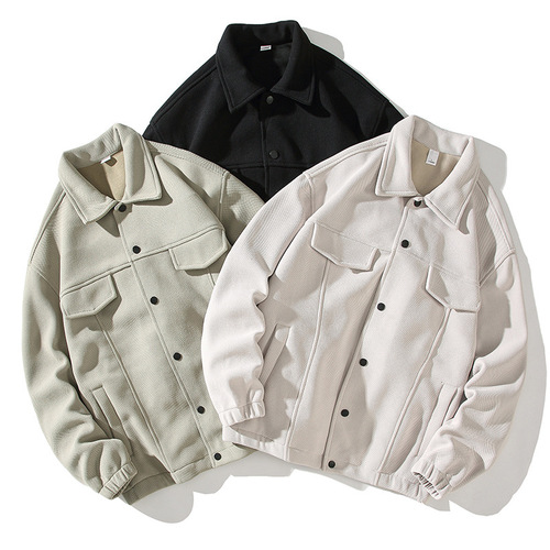 【Leopard Degree】Japanese Trend Brand Jacket Men's Spring Year Texture Casual Outerwear Jacket Outerwear