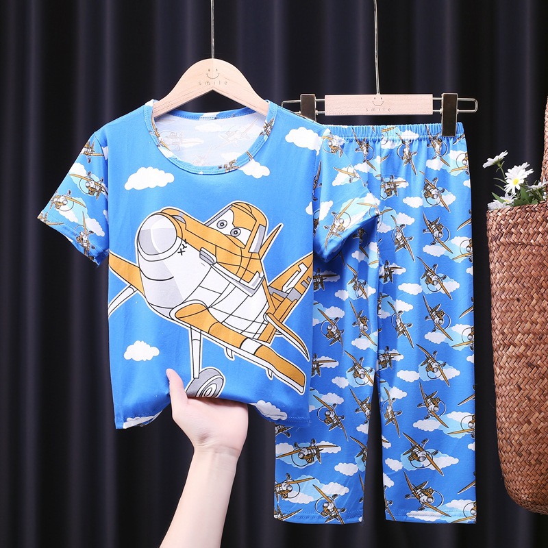 Z-Conjunto corto y largo-avión azul