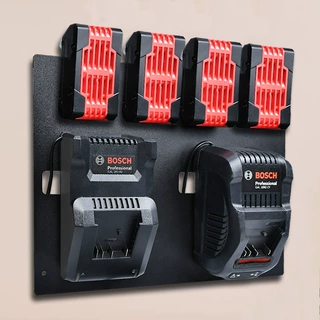 适用于博世Bosch14.4V/18V锂电池工具收纳支架电池支架充电器支架